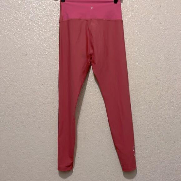 Peloton Cadent High-Rise Cross Front Leggings Pink Size Medium - Picture 7 of 8